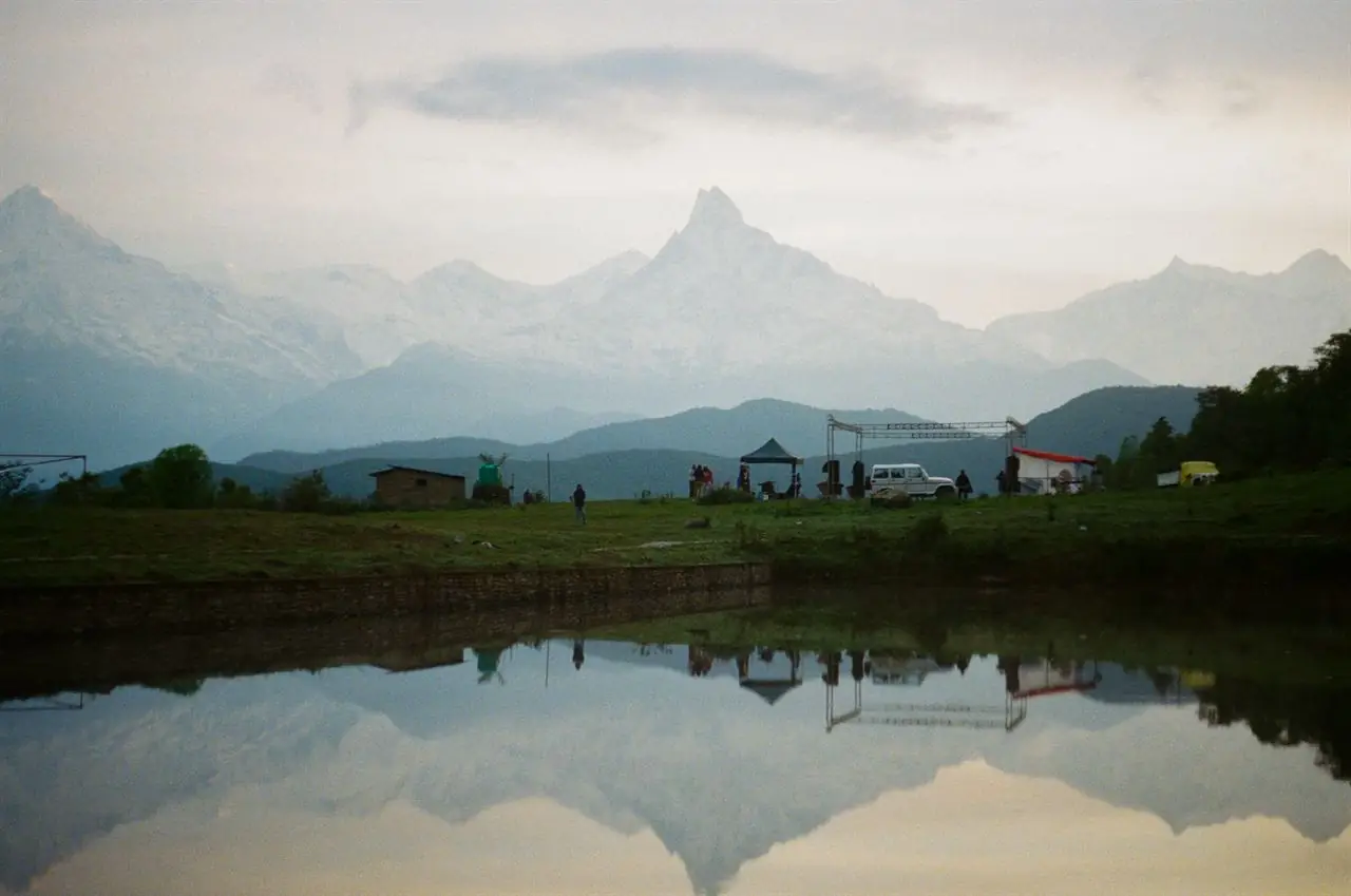 Pokhara and the Fishtail peak